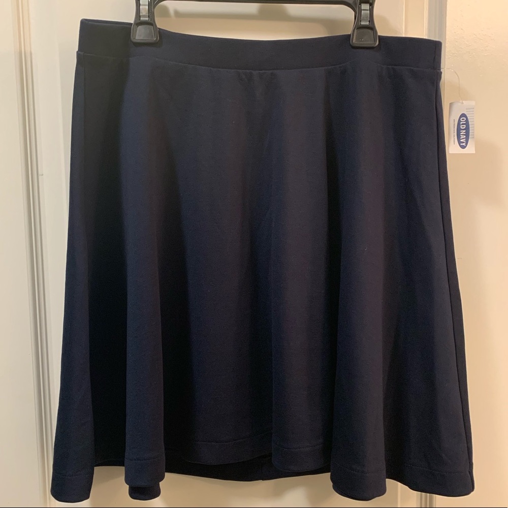 Old Navy Skater Navy Blue Mini Skirt
